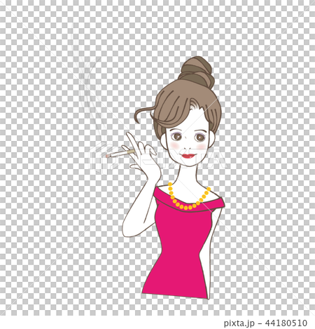 煙草を吸う女性 煙草を吸う女性 44180510