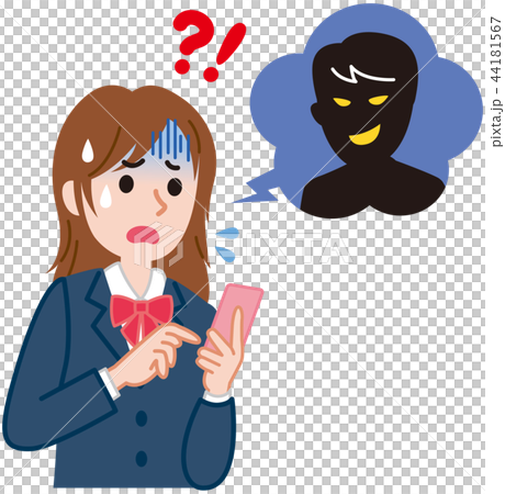 Female student smartphone trouble Female student smartphone trouble 44181567