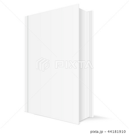 Book mockup. White vertical template with blank cover 44181910