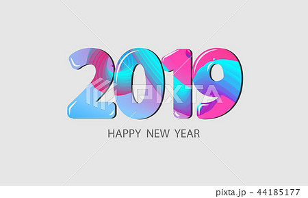 2019 Happy New Year concept. 44185177