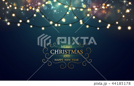 Christmas Glowing light bokeh background 44185178