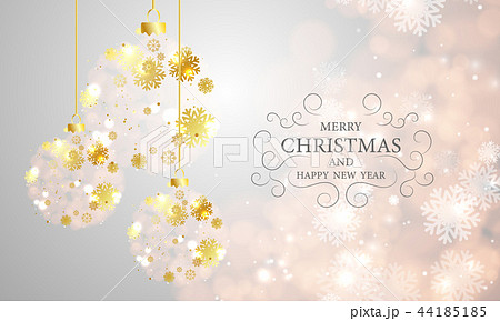 Christmas lights tree bokeh background 44185185