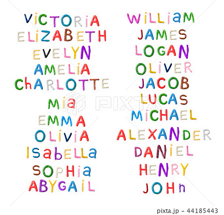 Handmade modeling clay girls and boys names Handmade modeling clay girls and boys names 44185443