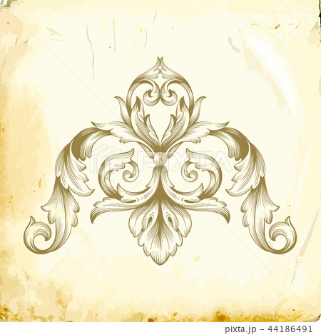 Vector baroque of vintage elements for design.  44186491