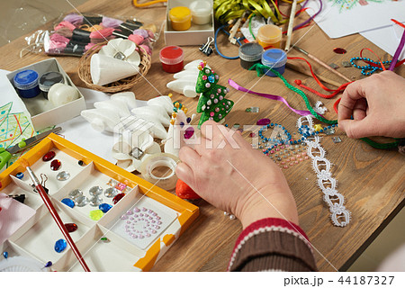 Handmade decorations for new year holidays  44187327