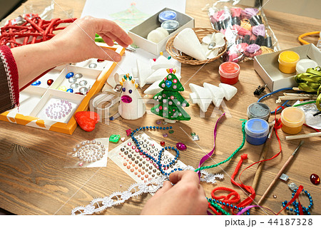 Handmade decorations for new year holidays Handmade decorations for new year holidays 44187328