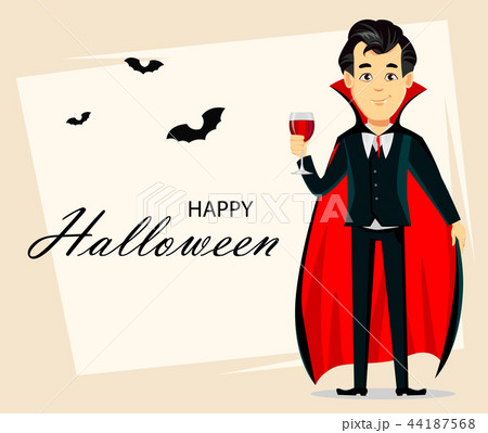 Premium Vector  Happy halloween. vampire cartoon character