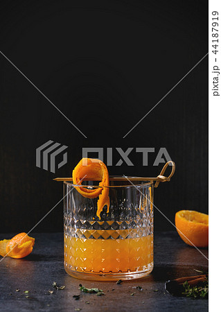 Whiskey orange Cocktail Whiskey orange Cocktail 44187919