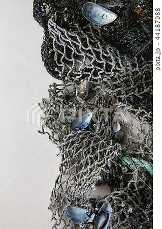 Old sea fishing nets Old sea fishing nets 44187988