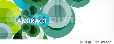 Abstract colorful geometric composition - multicolored circle background 44189422