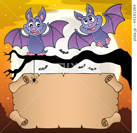 Small parchment and cartoon bats Small parchment and cartoon bats 44191364