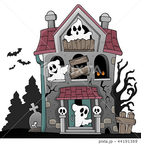Haunted house with ghosts theme 5 Haunted house with ghosts theme 5 44191369