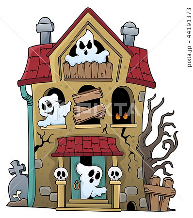 Haunted house with ghosts theme 1 Haunted house with ghosts theme 1 44191373