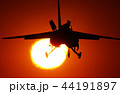 夕日と飛行機 (T-4) 44191897