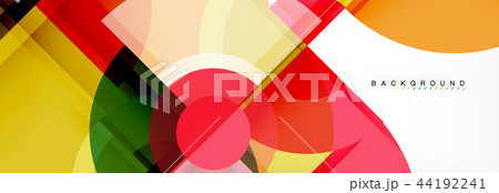 Abstract background bright circles geometric design 44192241