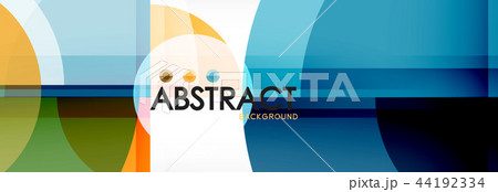 Abstract background - multicolored circles, trendy minimal geometric design Abstract background - multicolored circles, trendy minimal geometric design 44192334