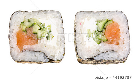 sushi roll isolated on white background without a shadow sushi roll isolated on white background without a shadow 44192787