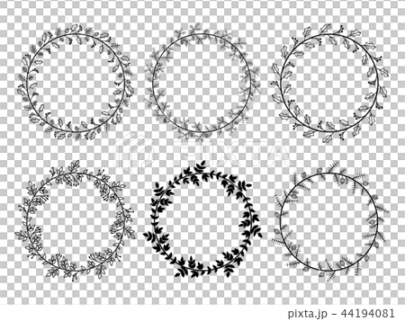 Christmas Laurel Wreaths Vector Collection 44194081