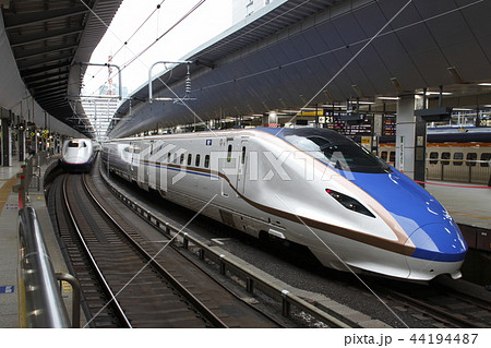 東京駅に停車中の北陸新幹線E7系 44194487