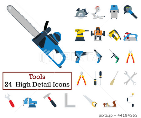 Set of 24 Tools Icons Set of 24 Tools Icons 44194565
