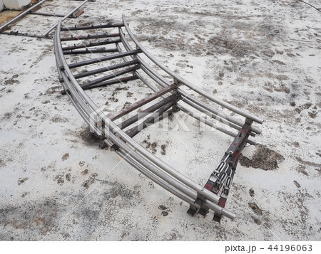 Dolly tracks for a film or video camera. Dolly tracks for a film or video camera. 44196063