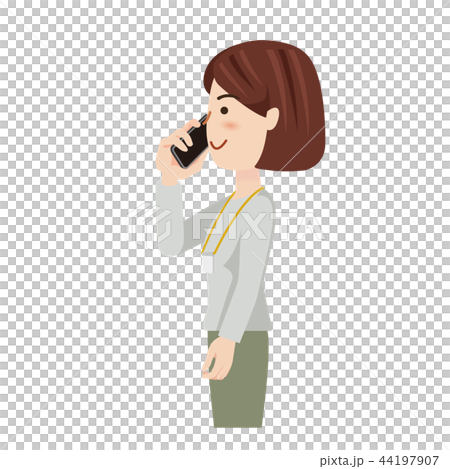 Business Woman Casual Business Woman Smartphone Business Woman Casual Business Woman Smartphone 44197907
