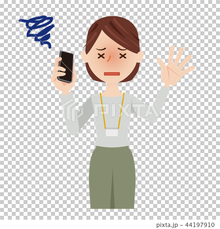 Business Woman Casual Business Woman Smartphone 44197910