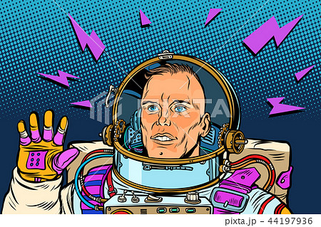 astronaut Hello gesture 44197936