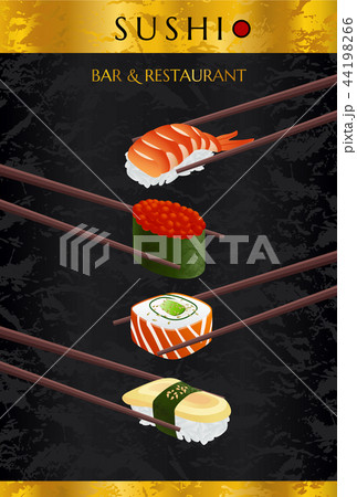 Sushi bar Menu design. Japanese restaurant Menu Sushi bar Menu design. Japanese restaurant Menu 44198266