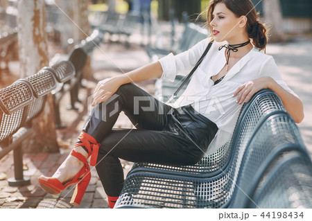 beautiful girl on the street beautiful girl on the street 44198434