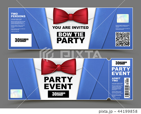 Vector horizontal cocktail party event invitations Vector horizontal cocktail party event invitations 44199858