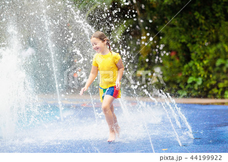Kids at aqua park. Child in swimming pool. Kids at aqua park. Child in swimming pool. 44199922