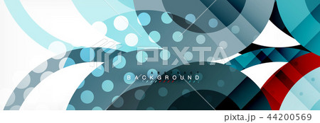 Abstract colorful geometric composition - multicolored circle background Abstract colorful geometric composition - multicolored circle background 44200569