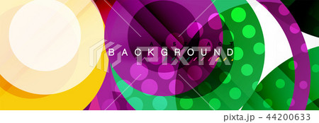 Overlapping circles design background 44200633
