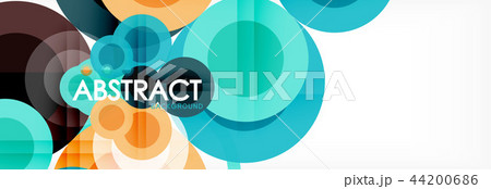 Circle composition abstract background 44200686