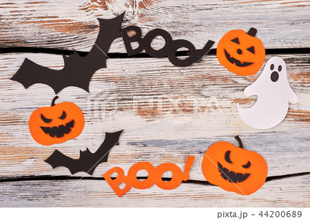Frame from Halloween paper silhouettes. 44200689