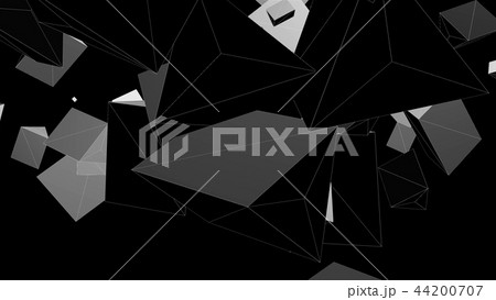 Wireframe abstract shapes, chaotic space, 3d rendering computer generated background Wireframe abstract shapes, chaotic space, 3d rendering computer generated background 44200707