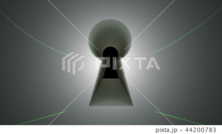 Key hole, lines and blinking fingerprint, computer generated abstract background, 3D rendering Key hole, lines and blinking fingerprint, computer generated abstract background, 3D rendering 44200783
