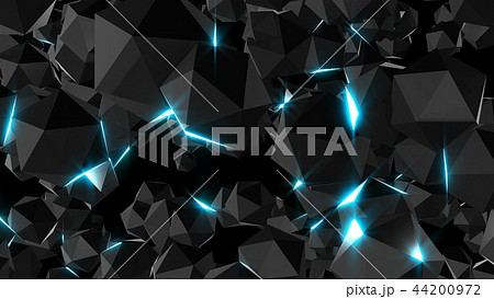 Glossy surface jewels with lights, 3d render computer generated backdrop 44200972