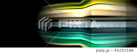 Rainbow fluid abstract shapes, liquid colors design, colorful marble or plastic wavy texture 44201586
