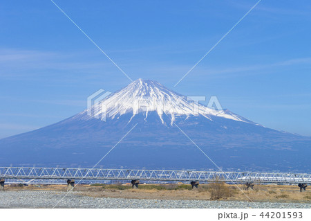 富士山と新幹線 富士山と新幹線 44201593