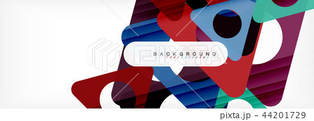 Geometric background, circles and triangles shapes banner. Illustration for business brochure or Geometric background, circles and triangles shapes banner. Illustration for business brochure or 44201729