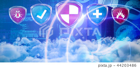 Composite image of view of cloudscape Composite image of view of cloudscape 44203486