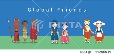 Global village concept vector illustration 44206039