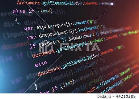 Programming source code abstract background Programming source code abstract background 44210285