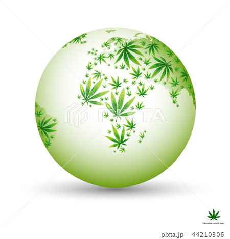Cannabis world map composition of marijuana leaves Cannabis world map composition of marijuana leaves 44210306