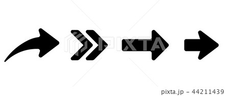 Black flat arrows 44211439