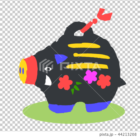 イノシシの土鈴 44213208
