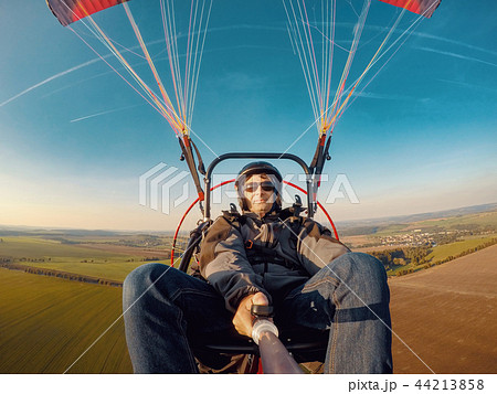 Powered paragliding tandem flight 44213858