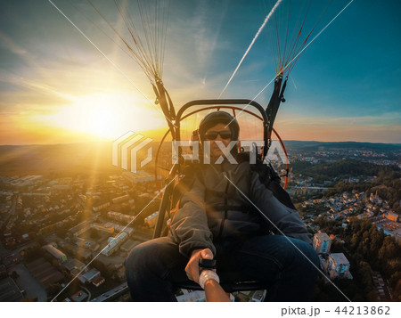Powered paragliding tandem flight 44213862